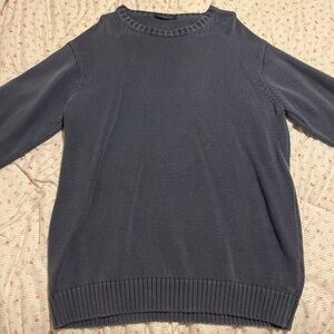 washed navy oversized sweater